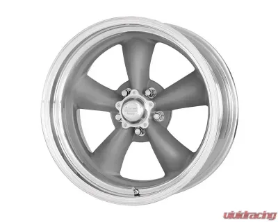 American Racing VN215 Classic Torq Thrust II 1-Piece  22x11 5x114.3 18mm Mag Grey Machined Lip Wheel - VN21522112418