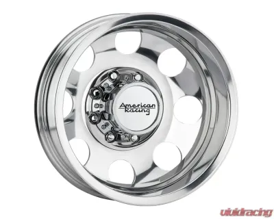 American Racing AR204 Baja Dually  16x6 8x8x170 -134mm Polished - Rear Wheel - AR204660871134N