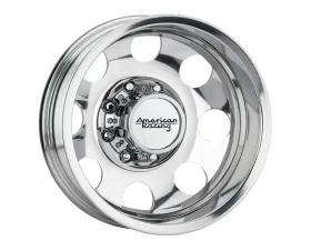 American Racing AR204 Baja Dually  17x6 8x8x165.1 -134mm Polished - Rear Wheel