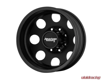 American Racing AR204 Baja Dually 17x6.5 8x8x210 -140mm Satin Black - Rear Wheel - AR204765897140N