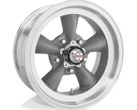 American Racing Vintage VN105 Torq Thrust D Wheel 15x8 5x4.5 +0mm Torq Thrust Grey w/Machined Lip