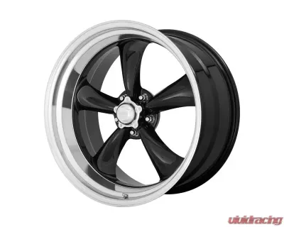 American Racing VN315 Torq Thrust II 1-Piece Wheel 22x11 5x139.7 18mm Gloss Black Machined Lip - VN31522185318