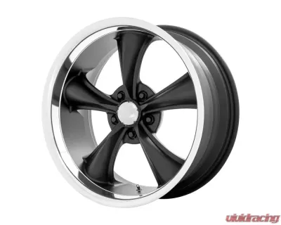 American Racing Vintage VN338 Boss Wheel 20x10 5X115 20mm Textured Black With Diamond Cut Lip - VN338201015720US