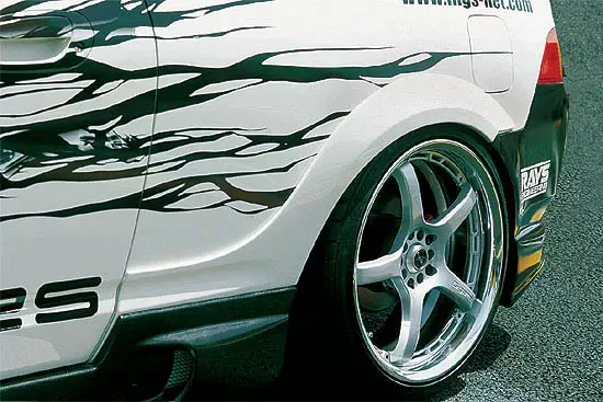 INGS N-Spec Rear Aero Wide Fenders FRP Acura RSX 9/04+ - 00135-01602