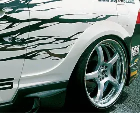 INGS N-Spec Rear Aero Wide Fenders FRP Acura RSX 7/01-8/04