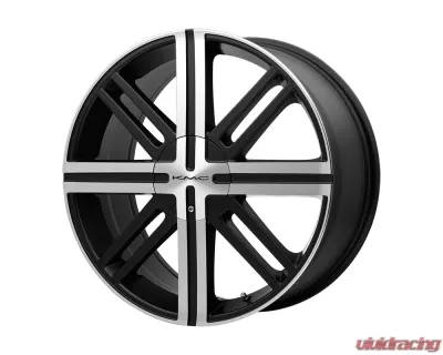 KMC KM675 Splice Wheel 16x7 5x5x114.3/5x120.65 +35mm Satin Black w/Machined Face - KM67567004735