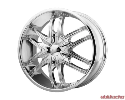 KMC KM678 Splinter Wheel 24x9.5 5x5x115/5x120 +15mm Chrome - KM67824920215