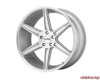 KMC KM711 Prism Wheel 22x10.5 5x5x112 +40mm Brushed Silver - KM71122557440