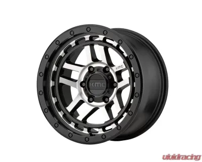KMC Recon Wheel 18x8.5 5X5 0mm Satin Black Machined - KM54088550500