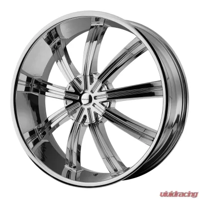 KMC KM672 Widow Chrome Plated 24x9.5 5x150 35 - KM67224958235