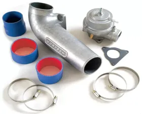 Vortech Polished Discharge Tube Assembly with Maxflow Race Bypass Valve Ford Mustang 5.0L 86-93