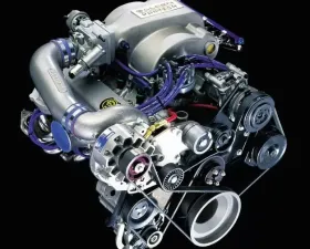 Vortech Polished Passenger Side S.H.O. Supercharger System w/ V-7 Ysi Ford Mustang 5.0L 86-93