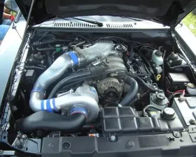 Vortech Polished Supercharger System w/ V-2 Si Ford Mustang Bullitt 4.6L 2001