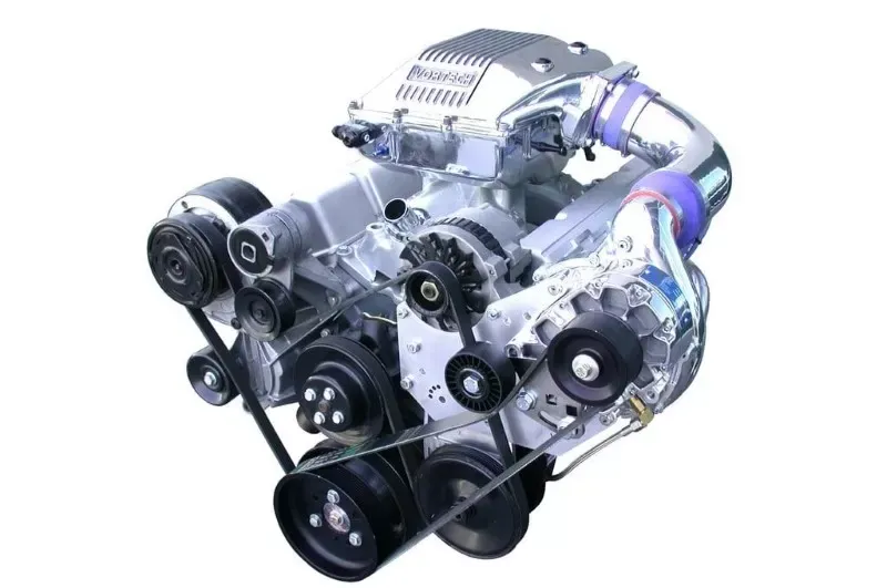 Vortech Universal Small Block Carbureted V-2 Si Polished Supercharger System Chevrolet - 4GP218-038SQ