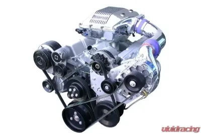 Vortech Universal Small Block Carbureted V-1 H/D Ti Satin Tuner Kit w/out Carb Enclosure Chevrolet - 4GP218-040T