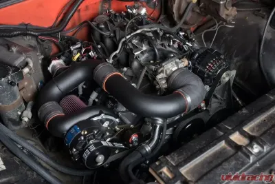 Vortech Carb GM LS-Swap Black Supercharger System w/ V-3 SCi Trim LS Truck FEAD - 4GX218-164L