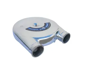 Vortech Universal Dual Entry Satin PowerHat Carburetor Hat Assembly