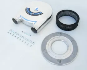 Vortech Universal Dual Entry Polished PowerHat Carburetor Hat Assembly
