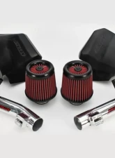 Stillen Generation 2 Long Tube Dual Intake Kit with Dry Filter Nissan 370Z 2009-2018                                     - 402851DF - Image 2