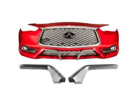 Stillen Winglets Matte Black Infiniti Q60 2017+