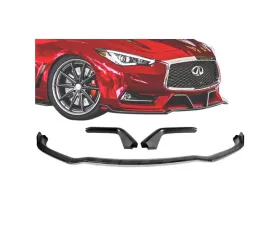 Stillen Front Splitter & Winglets Matte Black Infiniti Q60 2017+