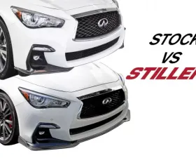 Stillen Urethane Front Splitter Matte Black Infiniti Q50 Sport 2018