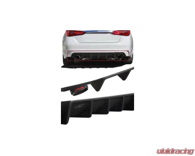 Stillen Urethane Rear Diffuser Matte Black Infiniti Q50 2018 - KB11241MB