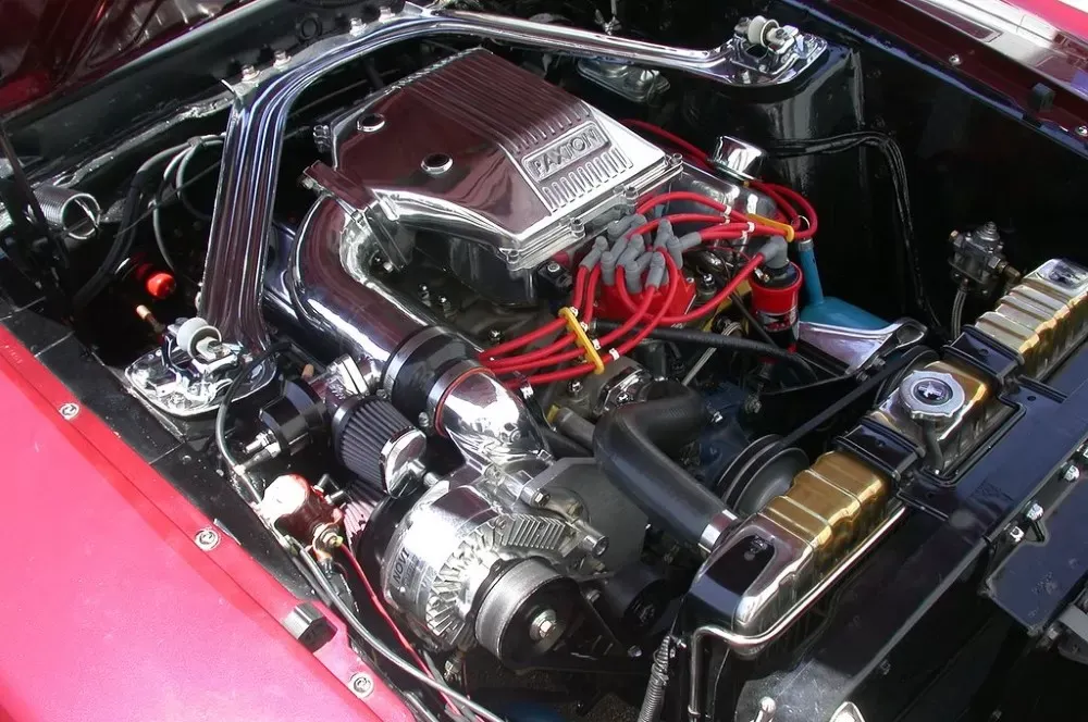 Paxton Passenger Side Mount NOVI 1500 Satin Supercharging System Ford Mustang Carbureted 351 1969 - 1001848