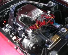 Paxton Driver Side Mount NOVI 1200 Polished Supercharging System Ford Mustang Carbureted 351 1969