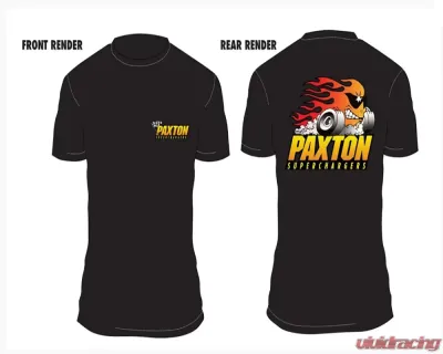 Paxton Flame Head Dude Design T-Shirt Black XL - 4832414