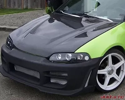 Advan Carbon Intruder Design Carbon Fiber Hood Honda Civic Coupe / Hatchback 1992-1995 - BKHC92-AC215HCI