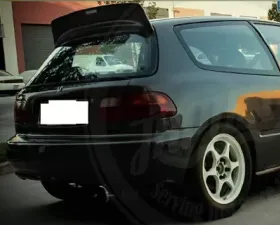 Advan Carbon BEE Yard Special Design Carbon Fiber Rear Roof Spoiler Honda Civic Hatchback 1992-1995