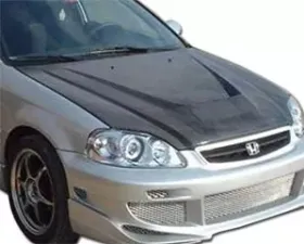 Advan Carbon Intruder Design Carbon Fiber Hood Honda Civic 1999-2000