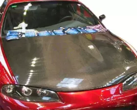 Advan Carbon OEM Style Carbon Fiber Hood Mitsubishi Eclipse / Eagle Talon 1995-1999