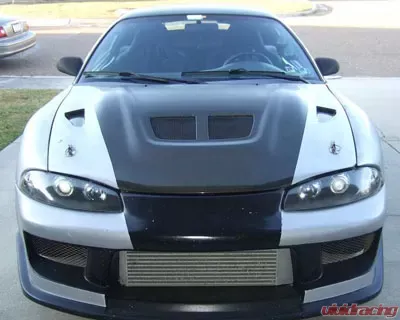 Advan Carbon EVO Design Carbon Fiber Hood Mitsubishi Eclipse / Eagle Talon 1995-1999 - BKME95-AC233HCE