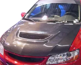 Advan Carbon OEM Style Carbon Fiber Hood Mitsubishi Evolution VII / VIII / IX 2002-2007