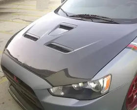 Advan Carbon Design Carbon Fiber Hood Mitsubishi EVO X 2008-2015