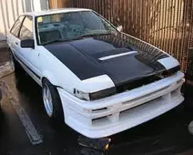 Advan Carbon Intruder Design Carbon Fiber Hood Toyota Corolla AE86 1984-1987
