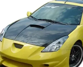Advan Carbon OEM Style Carbon Fiber Hood w/Scoop Toyota Celica 2000-2005