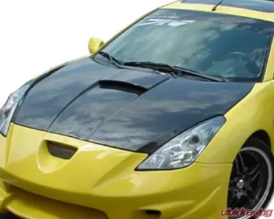 Advan Carbon OEM Style Carbon Fiber Hood w/Scoop Toyota Celica 2000-2005 - BKTC00-AC875HC