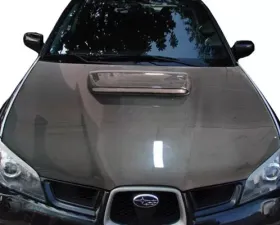 Advan Carbon STi Design Carbon Fiber Hood with Scoop Subaru WRX 2006-2007
