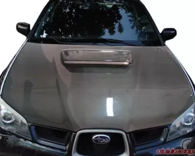 Advan Carbon STi Design Carbon Fiber Hood with Scoop Subaru WRX 2006-2007 - BKSI06-AC975HC