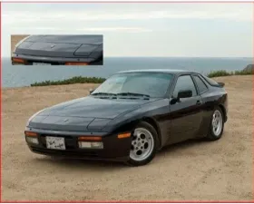 Advan Carbon OEM Style Carbon Fiber Headlight Covers - Pair Porsche 924|944 1976-1991