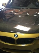 Advan Carbon OEM M4 Style Dry Carbon Fiber Hood BMW F32 | F33 | F36 Series 4 Series 2014-2020                                     - BKBF32-AC5820HC - Image 3