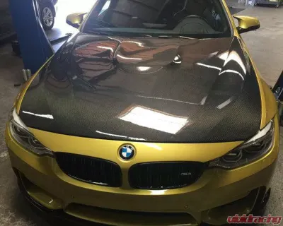 Advan Carbon OEM M4 Style Dry Carbon Fiber Hood BMW F32 | F33 | F36 Series 4 Series 2014-2020 - BKBF32-AC5820HC