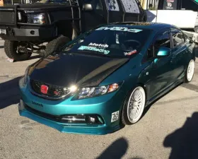 Advan Carbon OEM Design Carbon Fiber Hood Honda Civic 4DR Sedan 2013-2015