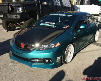 Advan Carbon OEM Design Carbon Fiber Hood Honda Civic 4DR Sedan 2013-2015 - BKHC13-AC247HC