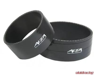 Alta Mini Black Intercooler Couplers 2 Pieces Mini Cooper S R53 02-06 - AMP-ENG-303BK