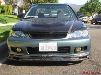 Seibon SP-Style Carbon Fiber Front Lip Spoiler Honda Civic 1999-2000 - FL9900HDCV-SP