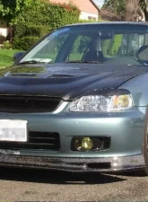 Seibon SP-Style Carbon Fiber Front Lip Spoiler Honda Civic 1999-2000                                     - FL9900HDCV-SP - Image 7